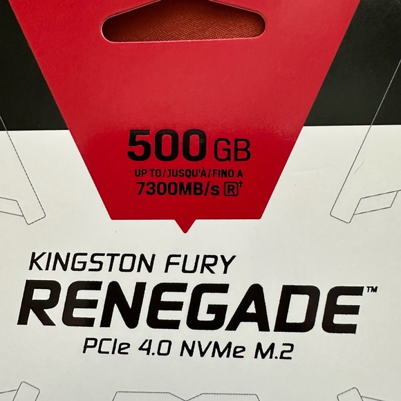Kingston Fury RENEGADE PCle 4.0 NVMe M.2. 500GB - Picture 4 of 5